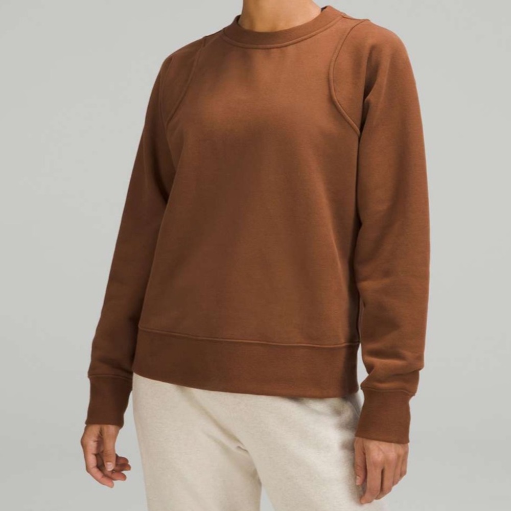 Lululemon Loungeful Crewneck Pullover Sweatshirt Roasted Brown Women’s 10/12
